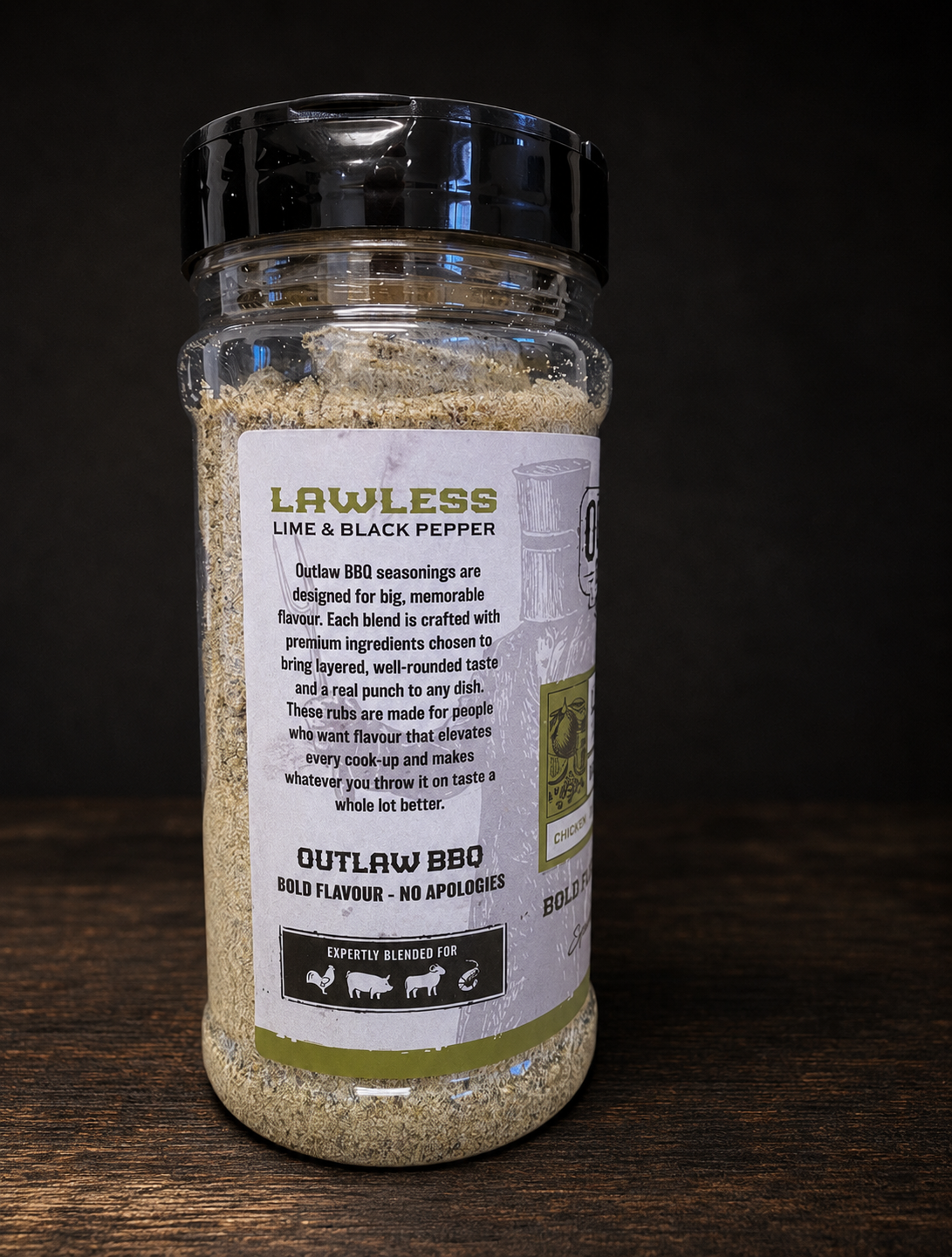 Lawless Lime & Black Pepper Rub & Seasoning – 220g