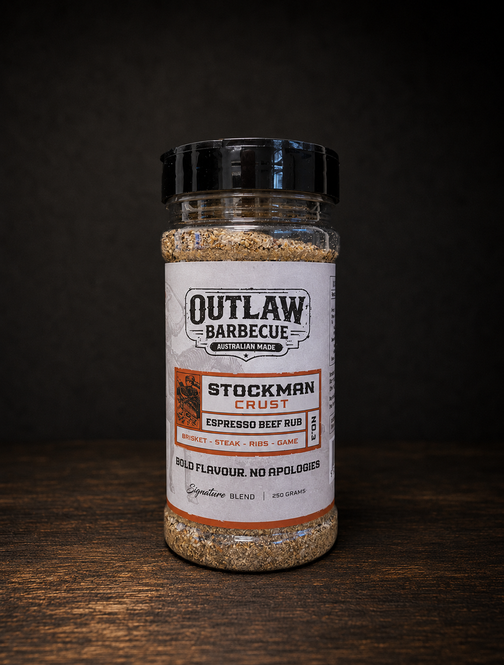 Stockman CRUST Espresso Beef Rub – 250g